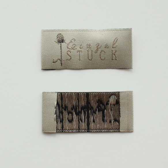 [Acufactum 299] 2 張 1 套約 2 厘米 x 約 4.5 厘米-薊標籤 標籤編織名稱 第6張的照片