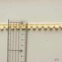 40 薄奶油 [2m 個] 5mm 寬絨球膠帶 Made in Japan Petit blade/Made in Japan 第3張的照片