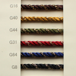 [3mm / 5mm / 6mm 寬度 / 15 種顏色 / 30m 卷] 用於扭繩 / 帶跛腳的頭部套裝！ 5311D 日本製 第3張的照片