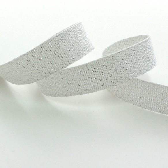 [15mm/2色] No,1190 Linen glitter Linen ribbon 第4張的照片