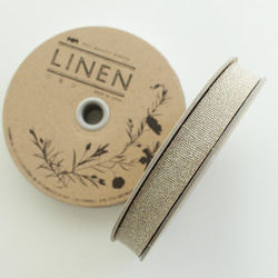 [15mm/2色] No,1190 Linen glitter Linen ribbon 第5張的照片