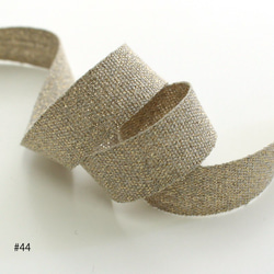 [15mm/2色] No,1190 Linen glitter Linen ribbon 第6張的照片
