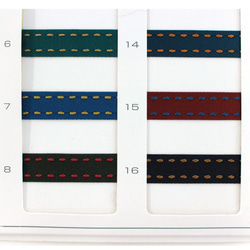 [3幅/16色] MOKUBA4671 Stitch satin ribbon/15m卷MOKUBA蝴蝶結 第5張的照片