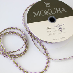 Mokubasha *無，9334A /＃7 [反20米傷口]皮科特花香色帶MOKUBA 第1張的照片