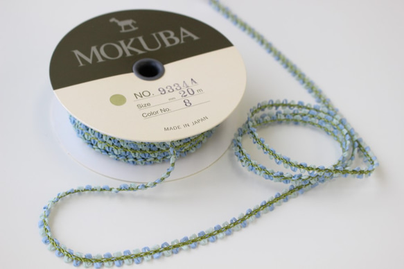 Mokubasha *無，9334A /＃8 [反20米傷口]皮科特花香色帶MOKUBA 第1張的照片