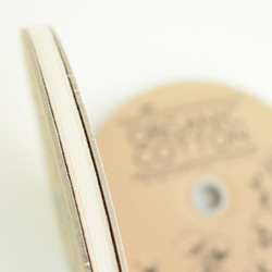 6mm幅オーガニックコットン朱子テープ #56ナチュラル(染色なし)【1Roll(20m巻)/No,1202】 1枚目の画像