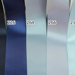 【#266藍灰色/3m包郵】50mm寬婚帶腰帶國產雙面緞帶/6200-50mm 第7張的照片