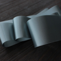 【#274グレー/3ｍ入】50mm幅　ウエディングサッシュベルト用　国産・両面サテンリボン/6200-50mm 1枚目の画像