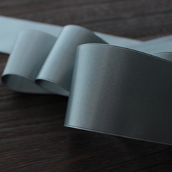 【#274グレー/3ｍ入】50mm幅　ウエディングサッシュベルト用　国産・両面サテンリボン/6200-50mm 2枚目の画像