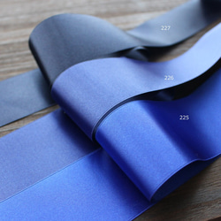 【#225ロイヤルブルー/3ｍ入】50mm幅　ウエディングサッシュベルト用　国産・両面サテンリボン/6200-50mm 5枚目の画像