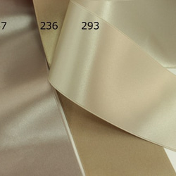 【#236ベージュ/3ｍ入】50mm幅　ウエディングサッシュベルト用　国産・両面サテンリボン/6200-50mm 4枚目の画像