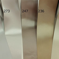 【#236ベージュ/3ｍ入】50mm幅　ウエディングサッシュベルト用　国産・両面サテンリボン/6200-50mm 6枚目の画像