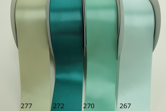 【#277淡灰綠/含3m】50mm寬國產雙面緞帶結婚腰帶 第7張的照片