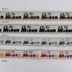 [約寬18mm/#009黑色]No.14441 Train Pattern Tyrolean Tape Jacquard Rib 第3張的照片