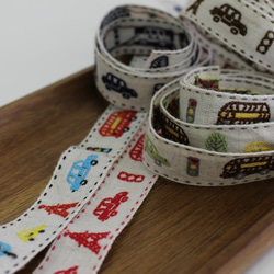 【約寬18mm/#001紅淺藍】No.4438歐洲錨紋Tyrolean tape Jacquard ribbon Woven r 第14張的照片