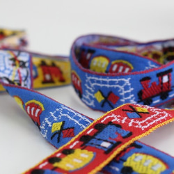 【約寬17mm/#80黃色】No.5976 Locomotive Pattern Tyrolean Tape 提花緞帶 Tyro 第7張的照片