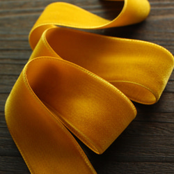 ベロアリボン【日本製/両面】3・6・9・12・18・24・36・48mm幅★CO6900ベルベット/230金木犀 5枚目の画像