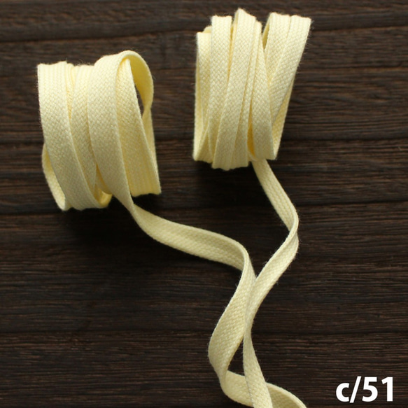 7色【5mm/7mm寬/5m卷】有機棉絲帶袋繩【No.1209】 第9張的照片