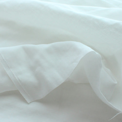 [148厘米x 50厘米] W紗布雙層紗布雙層紗布日本製造白色 第2張的照片