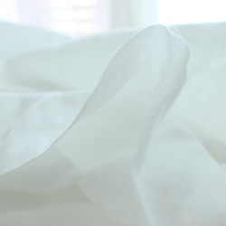 [148厘米x 20厘米] W紗布雙層紗布雙層紗布日本製造白色 第4張的照片
