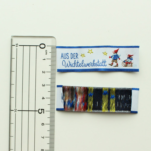 acufactum248 [2 張] 約 2 厘米 x 6.5 厘米寬/皮佩和貝利的藍色標籤在雪橇聖誕標籤上 第6張的照片