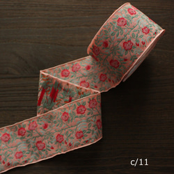 德國 Kafka [50cm 單位] Width 60mm/wild rose pattern Tyrolean tape Ka 第3張的照片