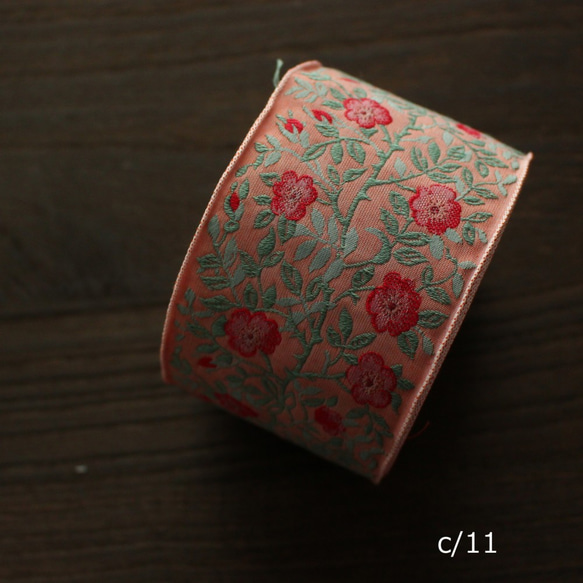 德國 Kafka [50cm 單位] Width 60mm/wild rose pattern Tyrolean tape Ka 第4張的照片