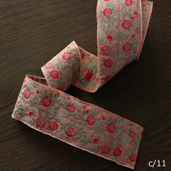 德國 Kafka [50cm 單位] Width 60mm/wild rose pattern Tyrolean tape Ka 第5張的照片