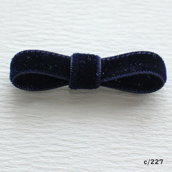 24mm 寬 / 1m 單位 [藍色和黑色] 雙面絲絨日本製造 / 編號 6900-24mm 第8張的照片