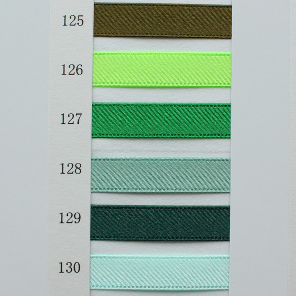 7寬/30m卷[綠色]雙面緞帶日本製造/編號6330-3·6·9·12·15·18·24mm寬 第4張的照片