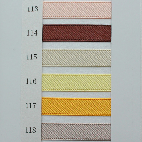 7寬/30m卷[黃色]雙面緞帶日本製造/編號6330-3·6·9·12·18·15·18·24mm寬 第3張的照片