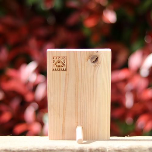 天然杉でつくる卓上サイン（Illustrator） セミオーダー ロゴプレート