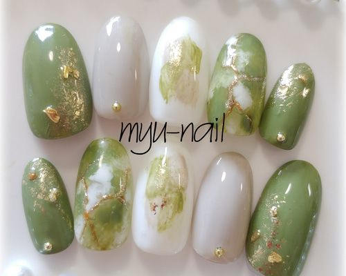 大人女子♡ニュアンスネイル♡ ネイルチップ（つけ爪） ♡myu