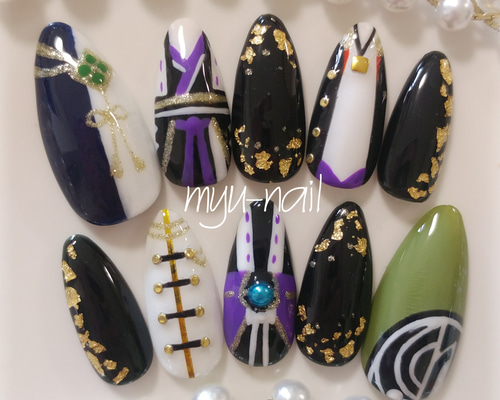 ネイルアート用品(筆など) miu 痛ネイル♡モチーフネイル♡3 ネイルチップ（つけ爪） ♡myu