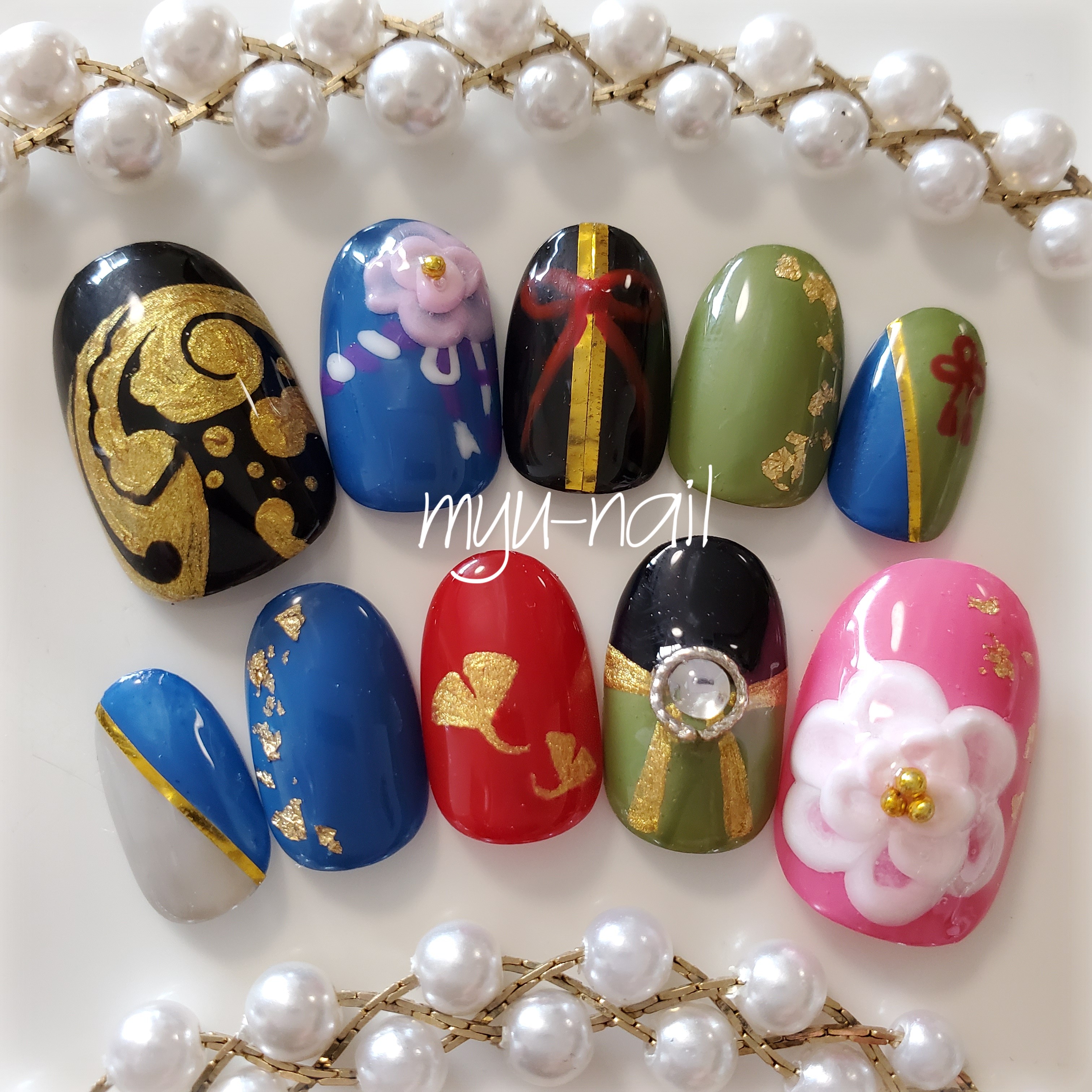痛ネイル♡モチーフネイル♡4 ネイルチップ（つけ爪） ♡myu