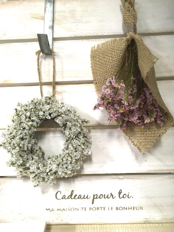 ドライフラワーのミニリース&ミニスワッグ ドライフラワー piro 通販  