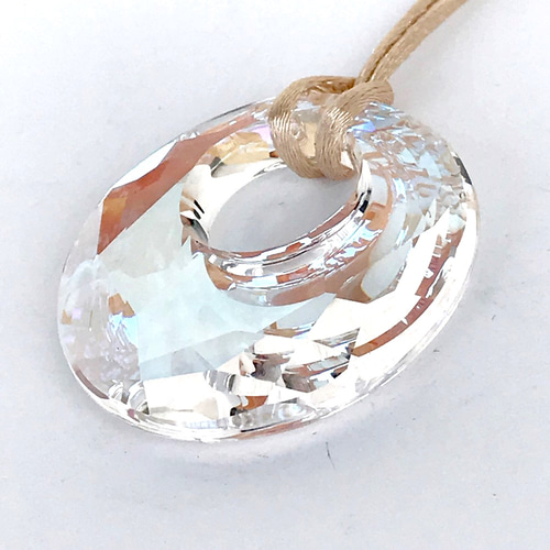 再販ラスト1本】38mmの輝き！大ぶりブルーのロングネックレス