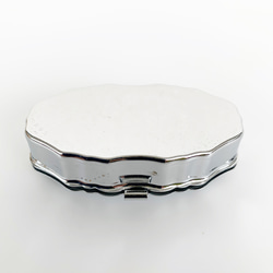 閃閃發光的美麗海藥盒-施華洛世奇-銀色-鏡子配件盒 第5張的照片