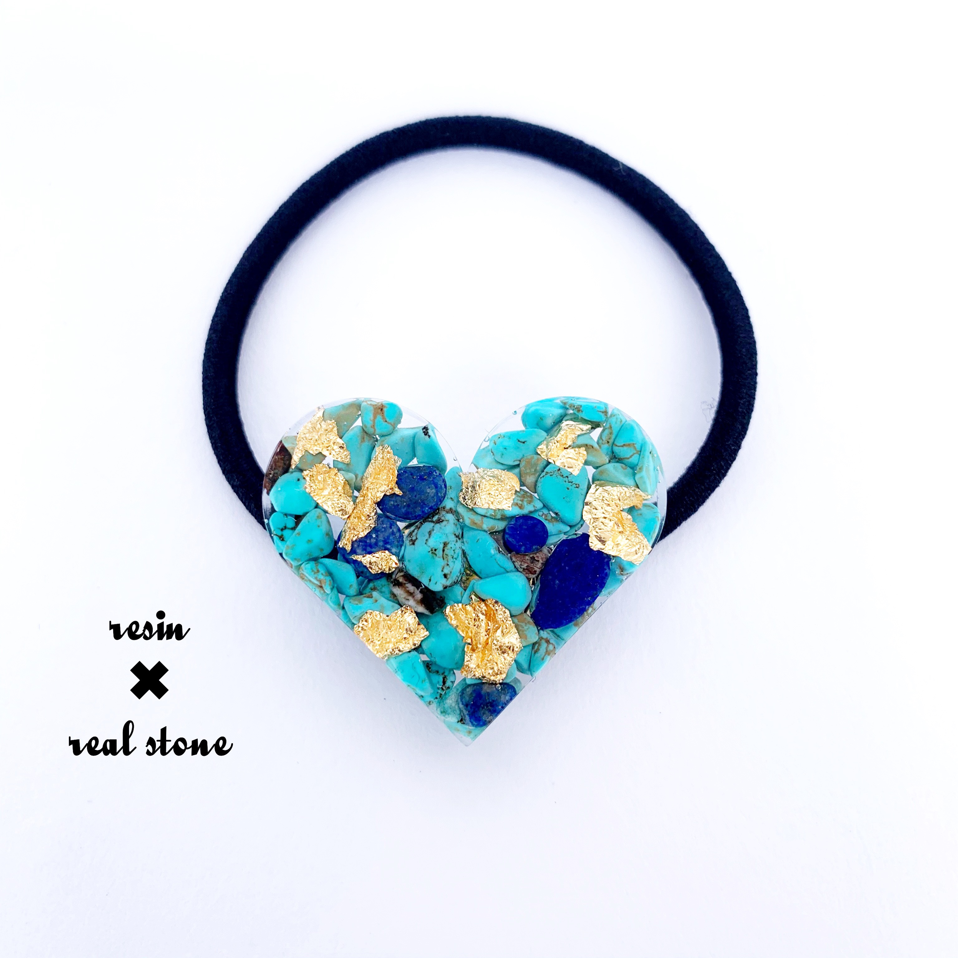 ꫛꫀꪝ⑅‪‪❤︎‬ダブルハートフロラルレジンヘアゴム‪‪❤︎‬‬‬