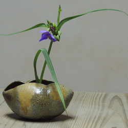穴窯　焼き締め花器 穴窯による焼き締めの花器 一輪挿し・花瓶・花器 keiogama 通販