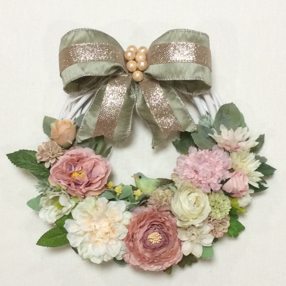 スィートピンクの春色リース Mサイズ リース Zen 通販 10543420