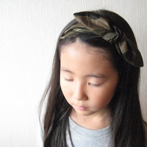 クロス＆リボンヘアバンド＊大人＆kids＊作り方、ゴムセット