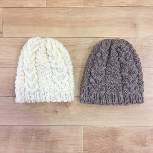 stone  アラン編み　ニットビーニー stone island アラン編み ニットビーニー