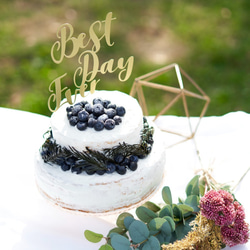 Best Day Ever Cake Topper 婚禮裝飾裝飾品 第2張的照片