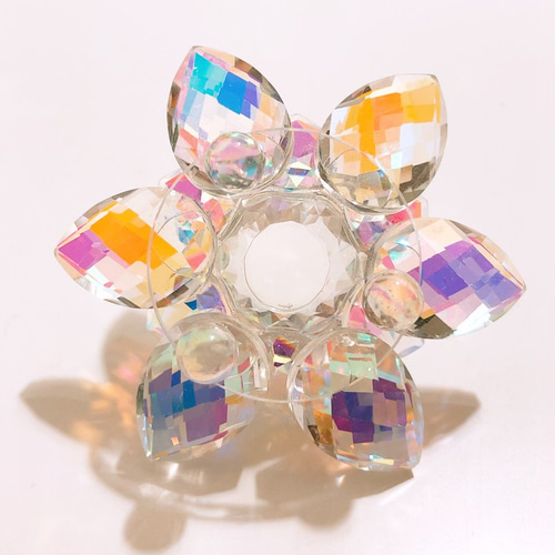 虹色に輝くオーロラクリスタル✧︎蓮 -lotus-【Sサイズ 虹色に輝くオーロラクリスタル✧︎蓮 -lotus-【Sサイズ