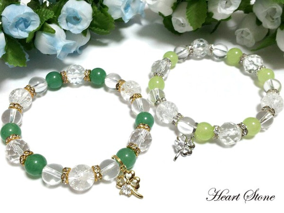 ✨癒しと調和✨ グリーンアベンチュリン 水晶 パワーストーン ブレスレット