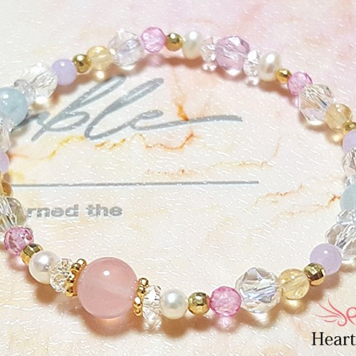 Plaisir】LOVEパワーを引き寄せる×ディープローズクォーツの天然石