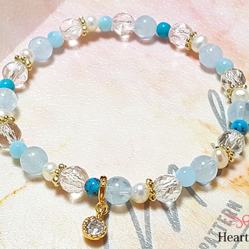 Plaisir】人間関係・対人関係円満♪ アクアマリン×ラリマー×天然  