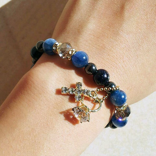 深く美しいブルーのグラデーション・カイヤナイト Blue Grandy