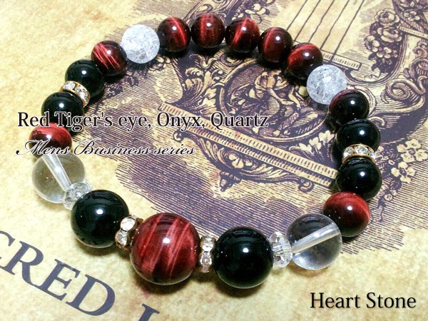 孤高の人気を誇るレッドタイガーアイ！大粒12mm玉 天然石ブレスレット